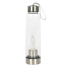 Something Different Quartz Water Bottle - Clear/Steel Grey - One Size