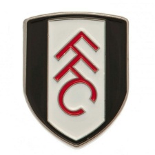 Fulham FC Enamel Crest Badge - White/Black/Red - One Size