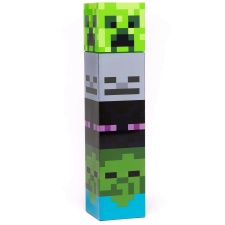 Minecraft Mobs Water Bottle - Green/Black/Grey - One Size