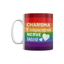 Grindstore Charisma, Uniqueness, Nerve & Talent Rainbow Mug - Multicoloured - One Size