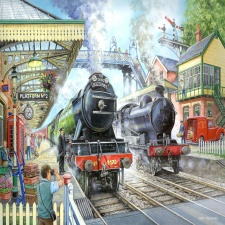 The House of Puzzles, Train Now Standing - 1000 Piece Jigsaw Puzzle