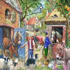 The House of Puzzles, Appletree Lane - 1000 Piece Jigsaw Puzzle