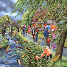 The House of Puzzles, Wind at the Willows - 1000 Piece Jigsaw Puzzle