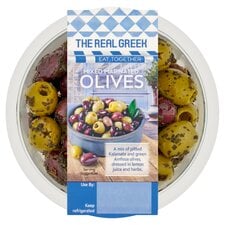 The Real Greek Mixed Marinated Olives 150g