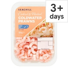 Seachill Cooked& Peeled Cold Water Prawns 150G