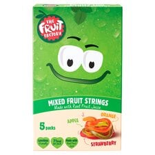 Fruit Factory Multi Fruit Strings 5 Pack 100G