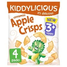 Kiddylicious Cinnamon Apple Crisps 4x12g