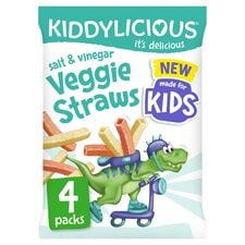 Kiddylicious Salt & Vinegar Veggie Straws 4x12g