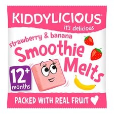 Kiddylicious Strawberry & Banana Smoothie Melts 6G