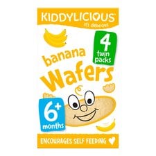 Kiddylicious Banana Wafers 6 Months 4Pack 16G