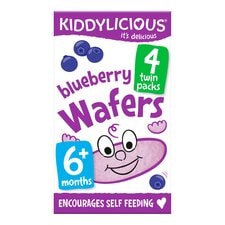 Kiddylicious Blueberry Wafers 6Mth 4Pack 16G