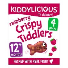 Kiddylicious Raspberry Crispy Tiddlers 4X12g