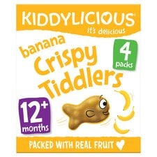 Kiddylicious Banana Crispy Tiddlers 4X12g