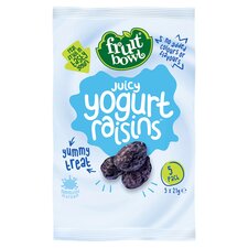 Fruit Bowl Juicy Yogurt Raisins 5x25g