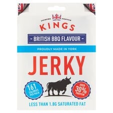 Kings British Beef Jerky Bbq Flavour 60G