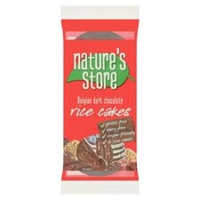 Natures Store Dark Chocolate Rice Cakes 100G