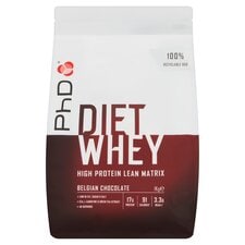 PhD Diet Whey Protein Powder - Belgian Chocolate 1kg