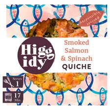 Higgidy Smoked Salmon & Spinach Quiche 155G