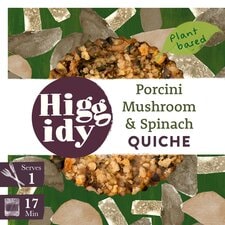 Higgidy Porcini Mushroom & Spinach Quiche 155G