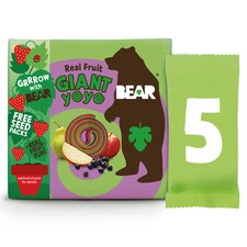 Bear Giant Yoyo Apple & Blackcurrant 5 X 20G