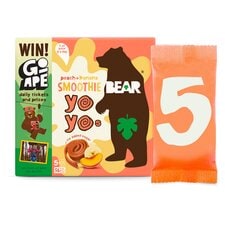 Bear Smoothie Fruit Yoyo Peach & Banana 5 X 20G