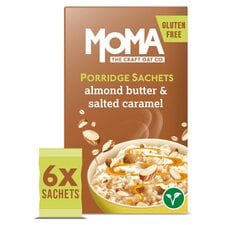 Moma Jumbo Oat Porridge Almond Butter & Salted Caramel 6X35g