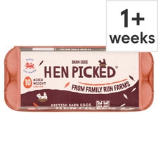 Hen Picked British Barn Eggs Mixed Weight 10 Pack 