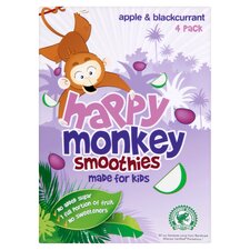 Happy Monkey Smoothies Apple & Blackcurrant 180ml