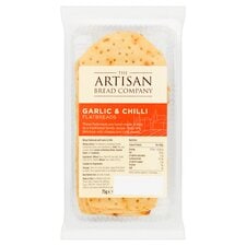 The Artisan Bread Company Garlic & Chilli Flatbread 75G