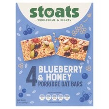 Stoats Blueberry & Honey Porridge Oat Bars 4 x 42g (168g)