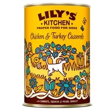 Lily's Kitchen Chicken Turkey Tin Casserole Dog Food 400G