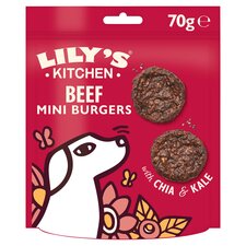 Lilys Kitchen Mini Beef Brgrs For Dogs 70G