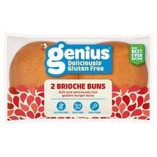 Genius Gluten Free Brioche Burger Buns 2 Pack