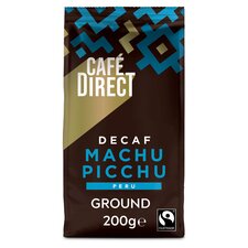 Cafedirect Machu Picchu Fairtrade Decaffeinated Ground Coffee 200g