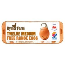 Rymer Farm Eggs Medium Free Range 12 Eggs (L)