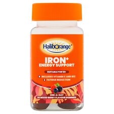 Haliborange Iron+ Energy Support Mixed Berry Gummies 30s