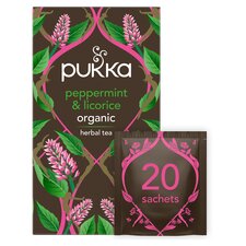 Pukka Organic Peppermint & Licorice 20 Tea Bags 30G