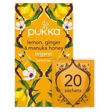 Pukka Organic Lemon & Ginger Honey 20 Tea Bags 40G