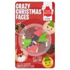 Cake Decor Crazy Christmas Faces 22G