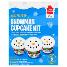 Cake Decor Christmas Snowman Cupcake Kit 233G