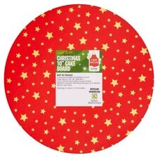 Cake Decor Christmas Red 10 Inch Cake Board Assorted