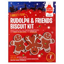 Cake Decor Biscuit Kit Rudolph & Friends 208G