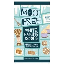 Moo Free White Cocoa Baking Drops 100G