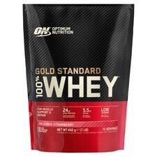 Optimum Nutrition Gold Standard 100% Whey Protein Powder - Delicious Strawberry 450g