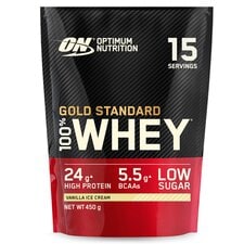 Optimum Nutrition Gold Standard 100% Whey Protein Powder - Vanilla Ice Cream 450g