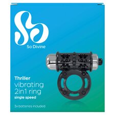 So Divine Thriller 2 In 1 Vibrating Ring