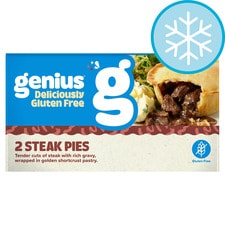 Genius Gluten Free Steak Pies 2 Pack 320G