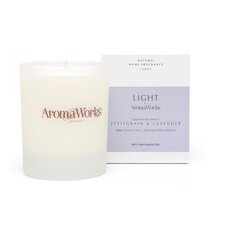 AROMAWORKS LIGHT PETITGRAIN & LAVENDER CANDLE 220G