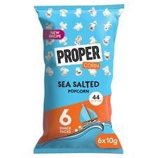 Propercorn Lightly Sea Salt Popcorn 6X10g