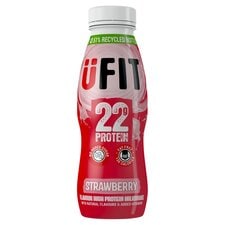 Ufit Strawberry 22G Protein Milkshake 310Ml